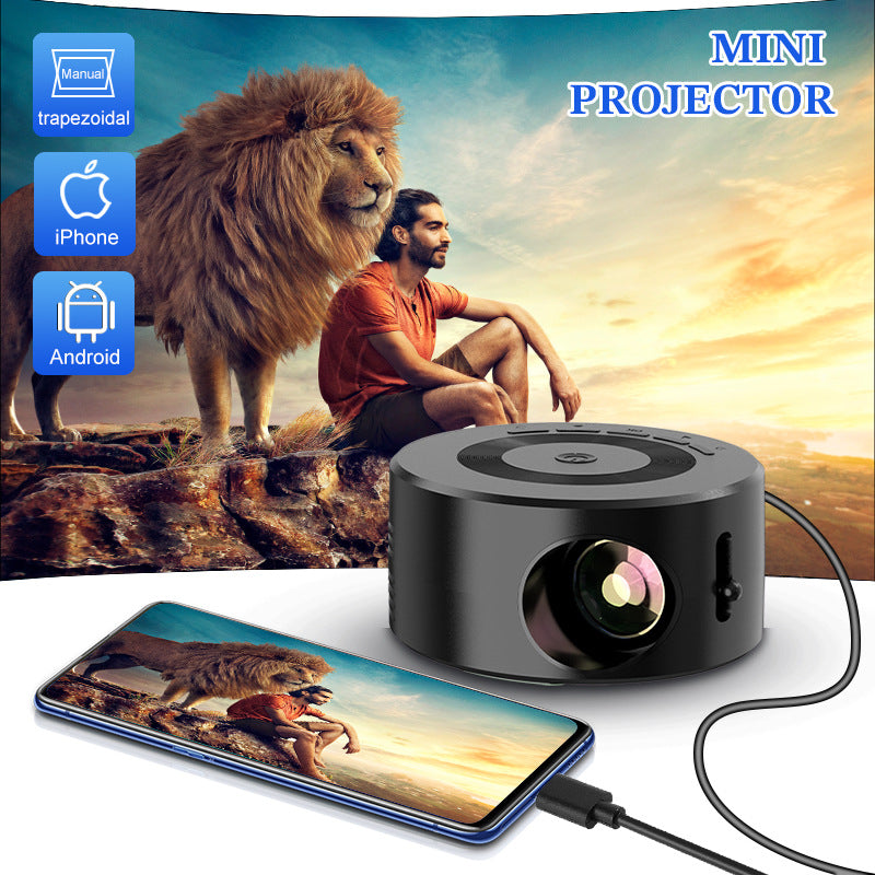 Mini Home Projector with Phone Mirroring