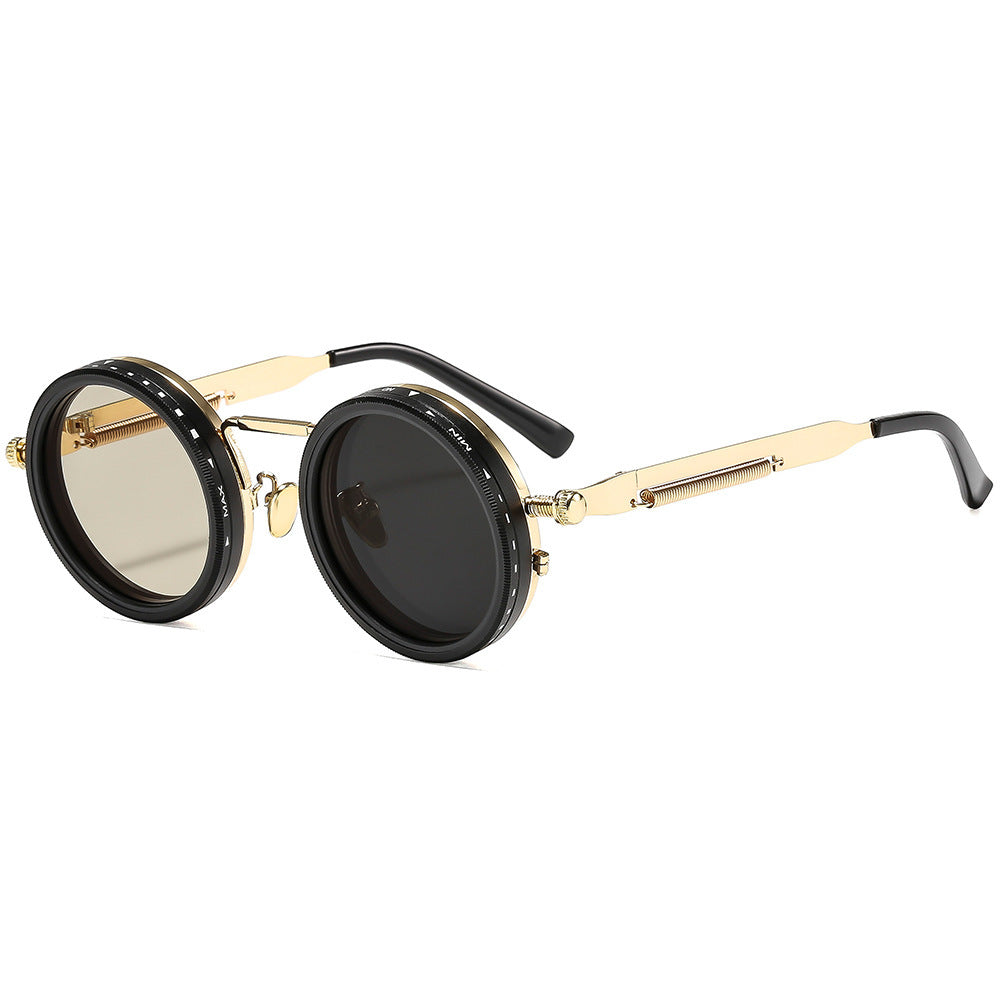 Adjustable Dual Polarized Sunglasses with Aluminum Frame