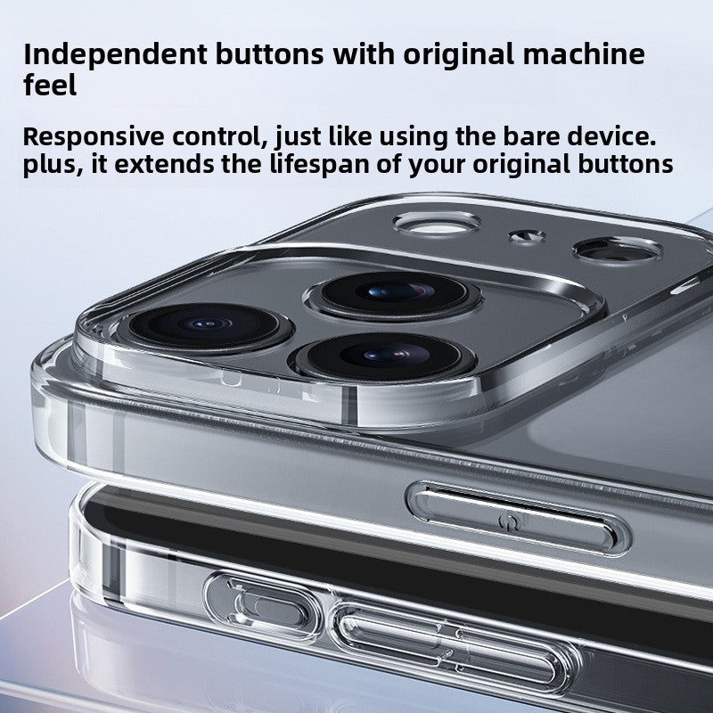 Transparent Silicone Protective Case for Apple Phones