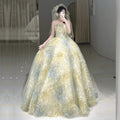 Elegant Women Evening Dress Tube Top Banquet Gown