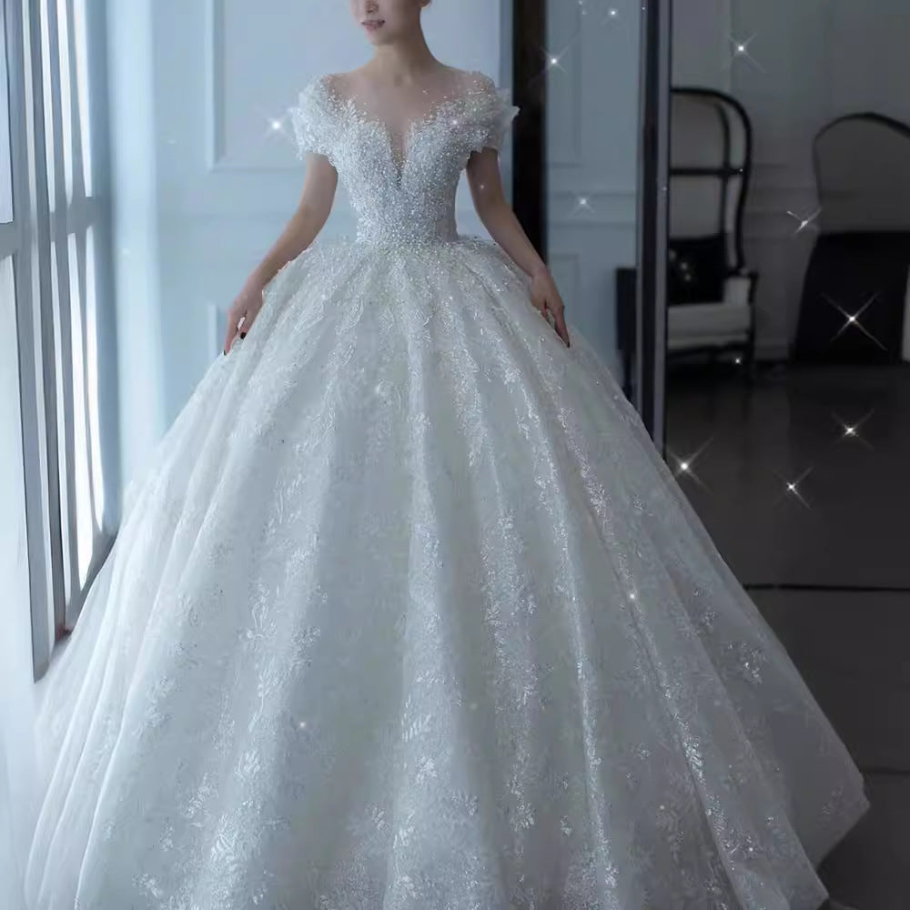 Princess Wedding Dress Organza Bridal Gown