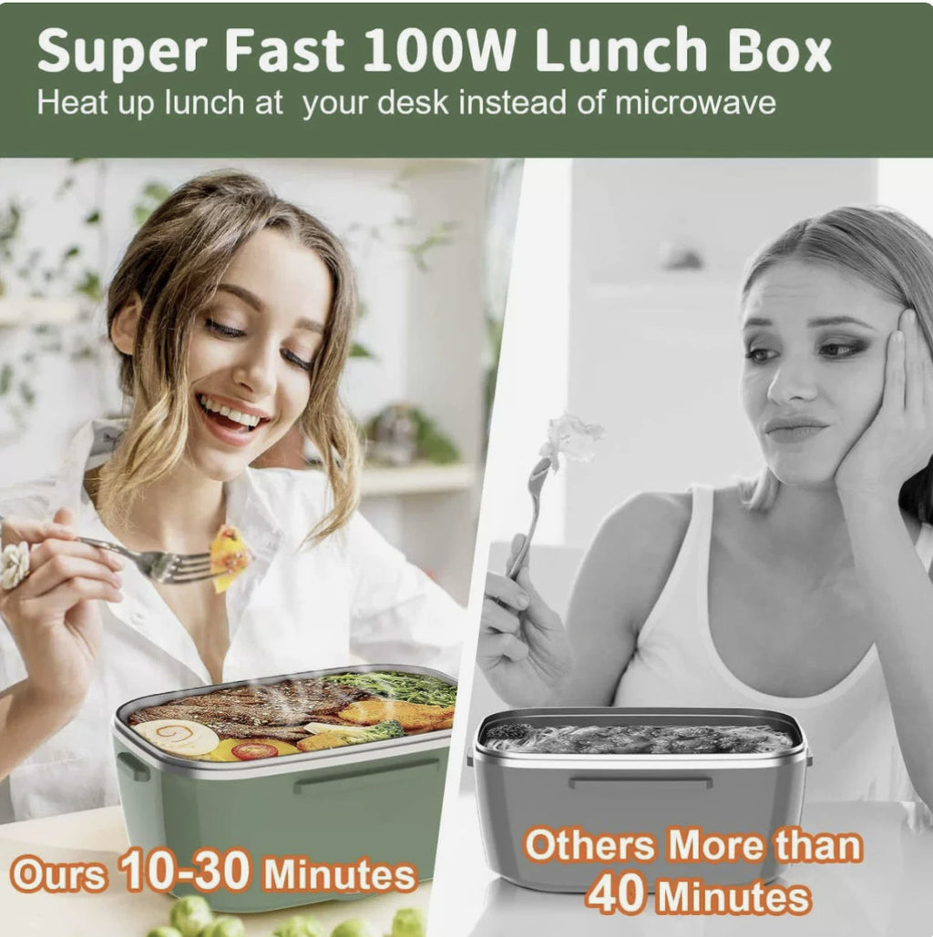 Electric Heating Lunch Box with Stainless Steel Interior