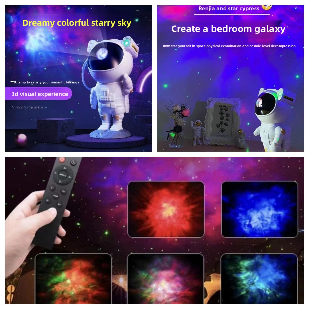 Astronaut Bluetooth Speaker Projection Lamp