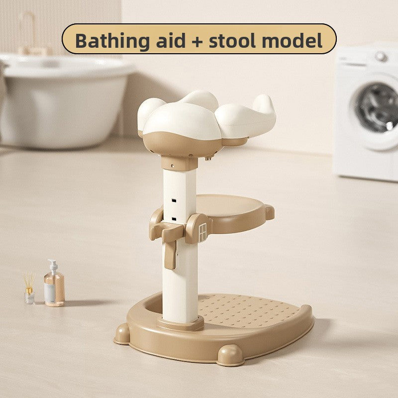 Adjustable Baby Bath Stand with Anti-Slip Base