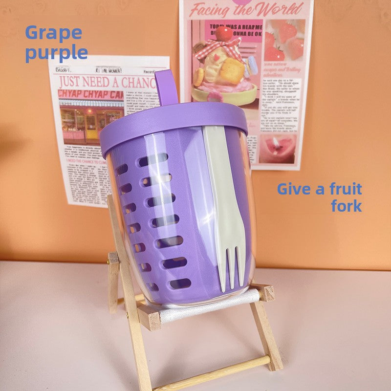 Ins-style fruit cup portable breakfast oat cup