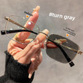 Metal Photochromic Anti-Blue Light Glasses Frame