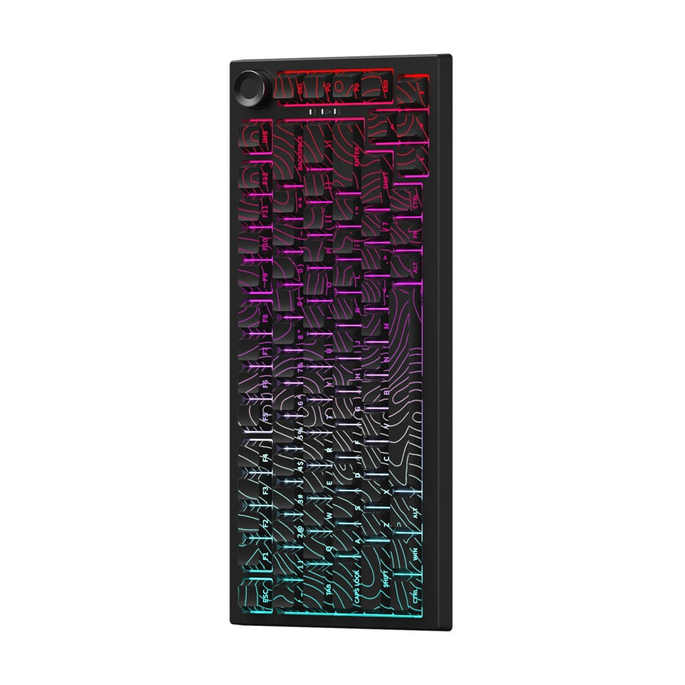 87-Key Triple Mode RGB Side-Engraved PBT Mechanical Keyboard
