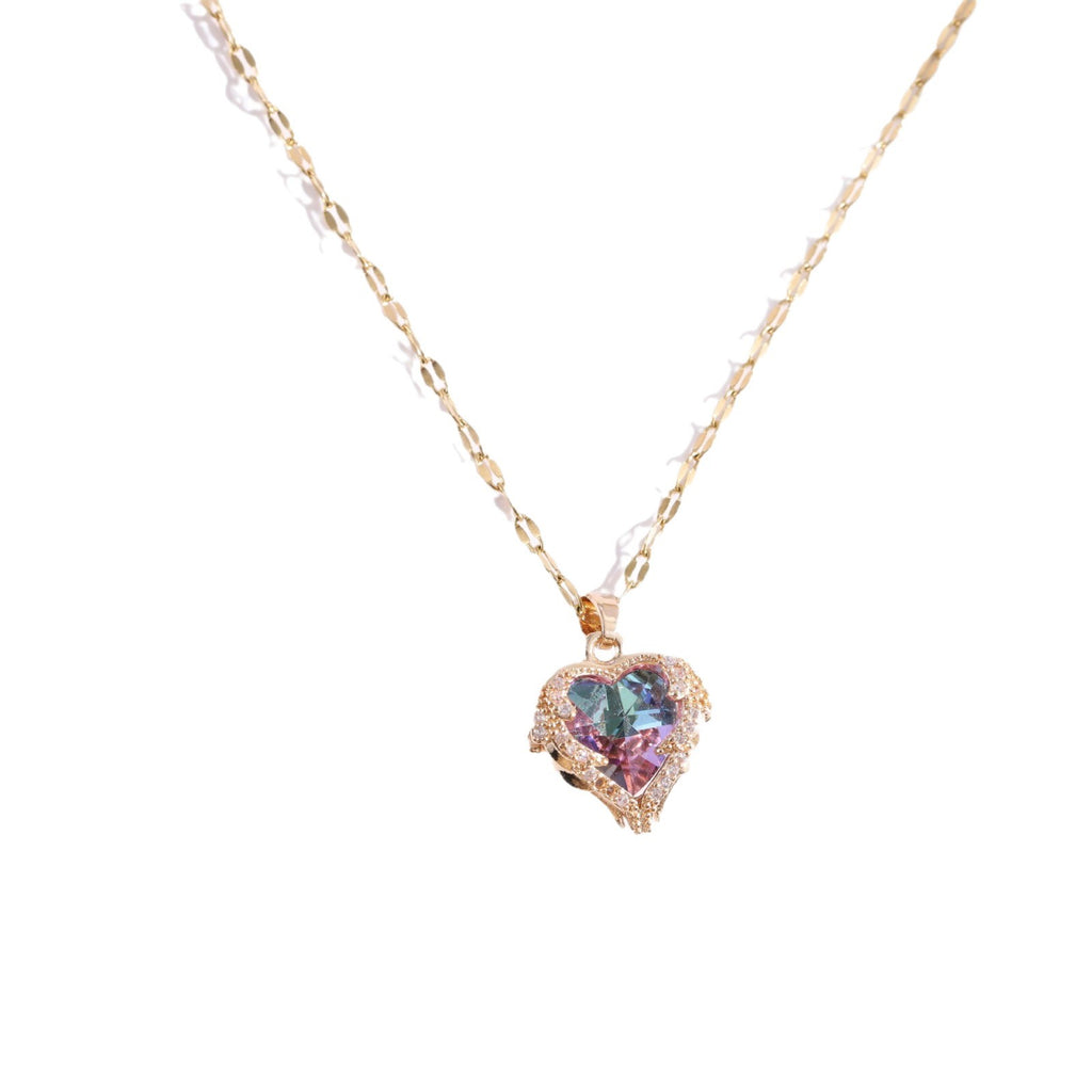 Women's Luxury Blue Crystal Necklace