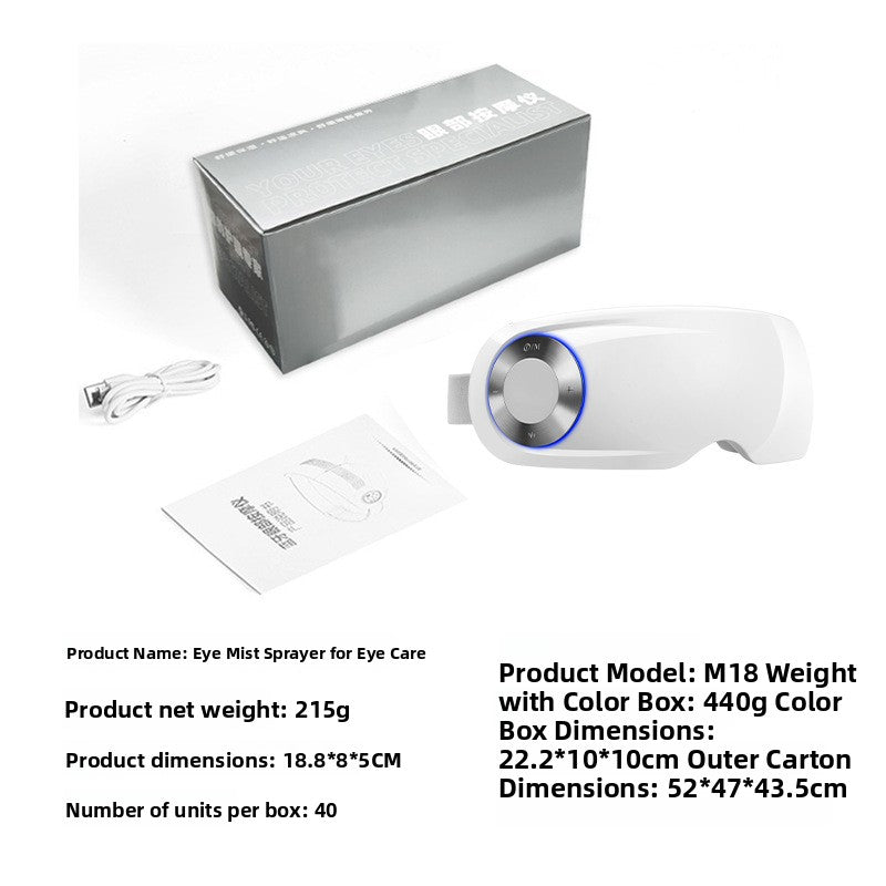 Smart Eye Massager with Heat Therapy and Bluetooth