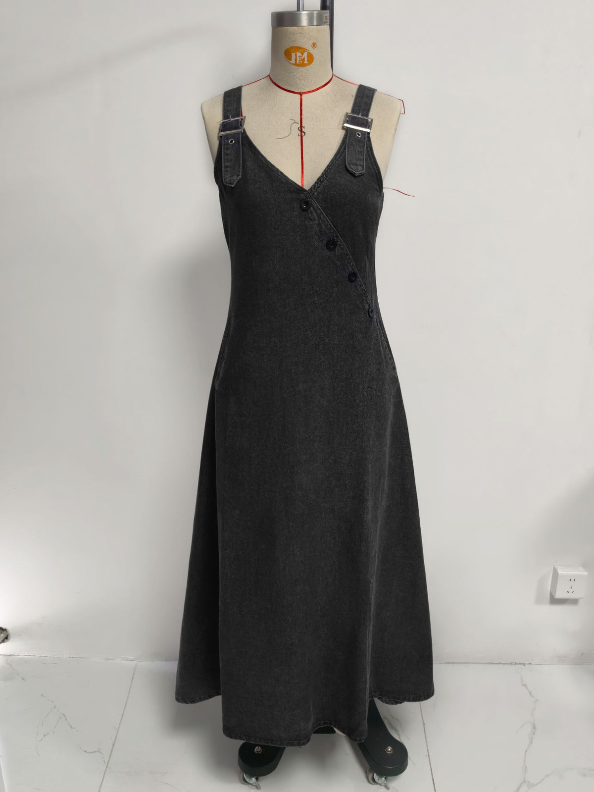 Womens Vintage Denim A-line Dress
