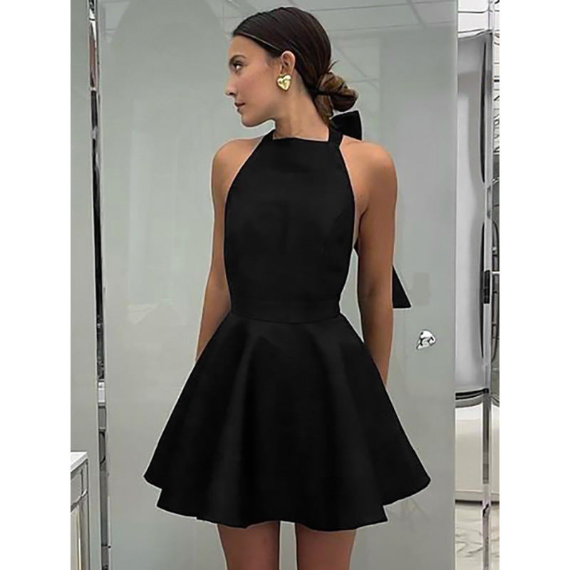 Halterneck Backless High Waist Dress