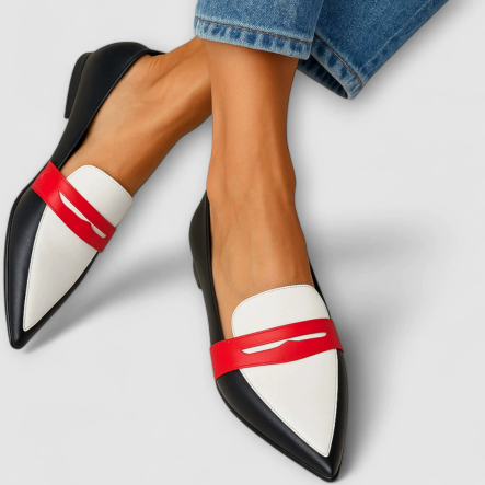 Low-cut color-block casual shoes