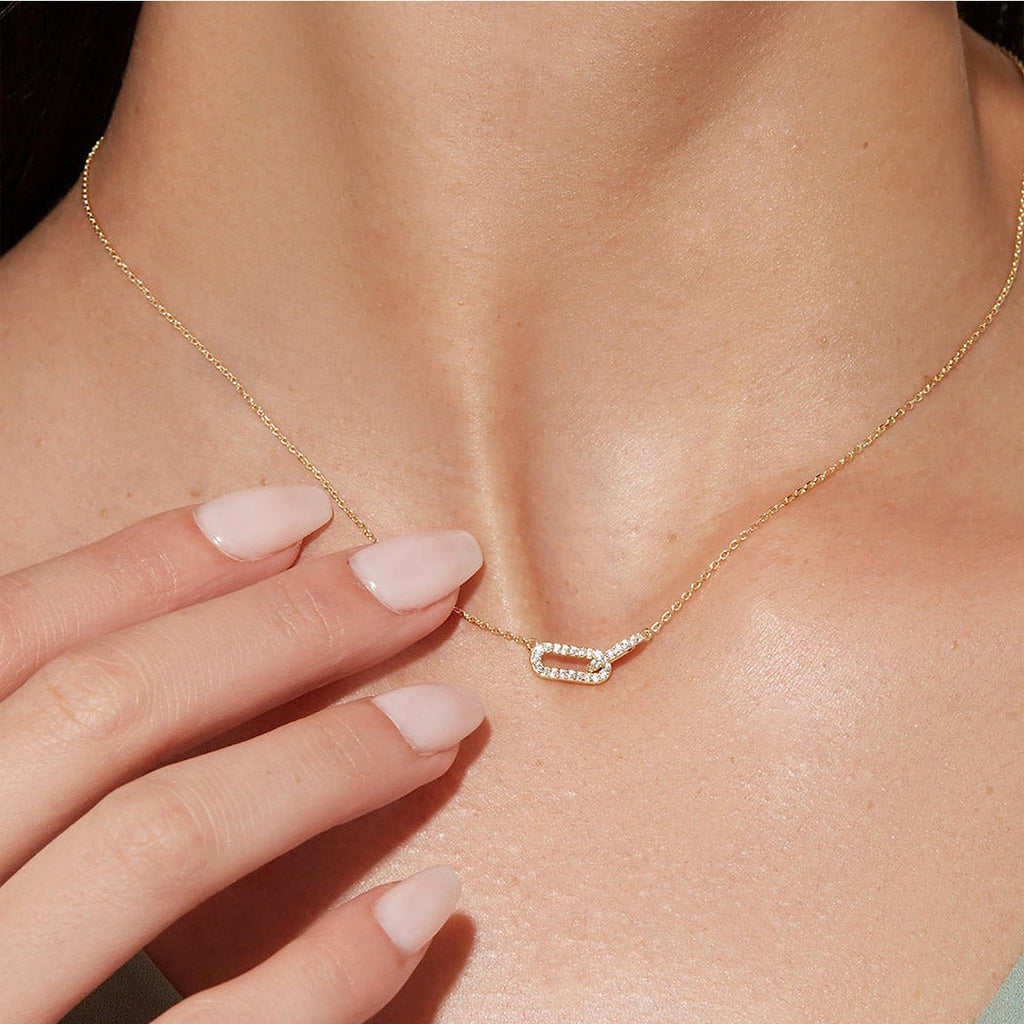 Paperclip Pendant Necklace