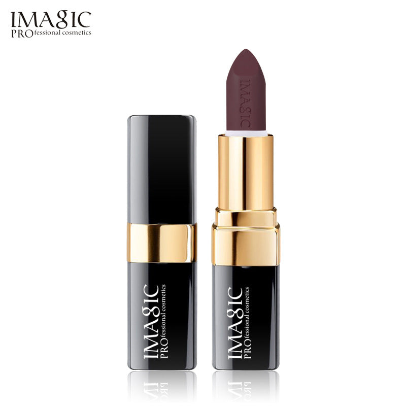 Black tube gold ring matte matte matte face lipstick
