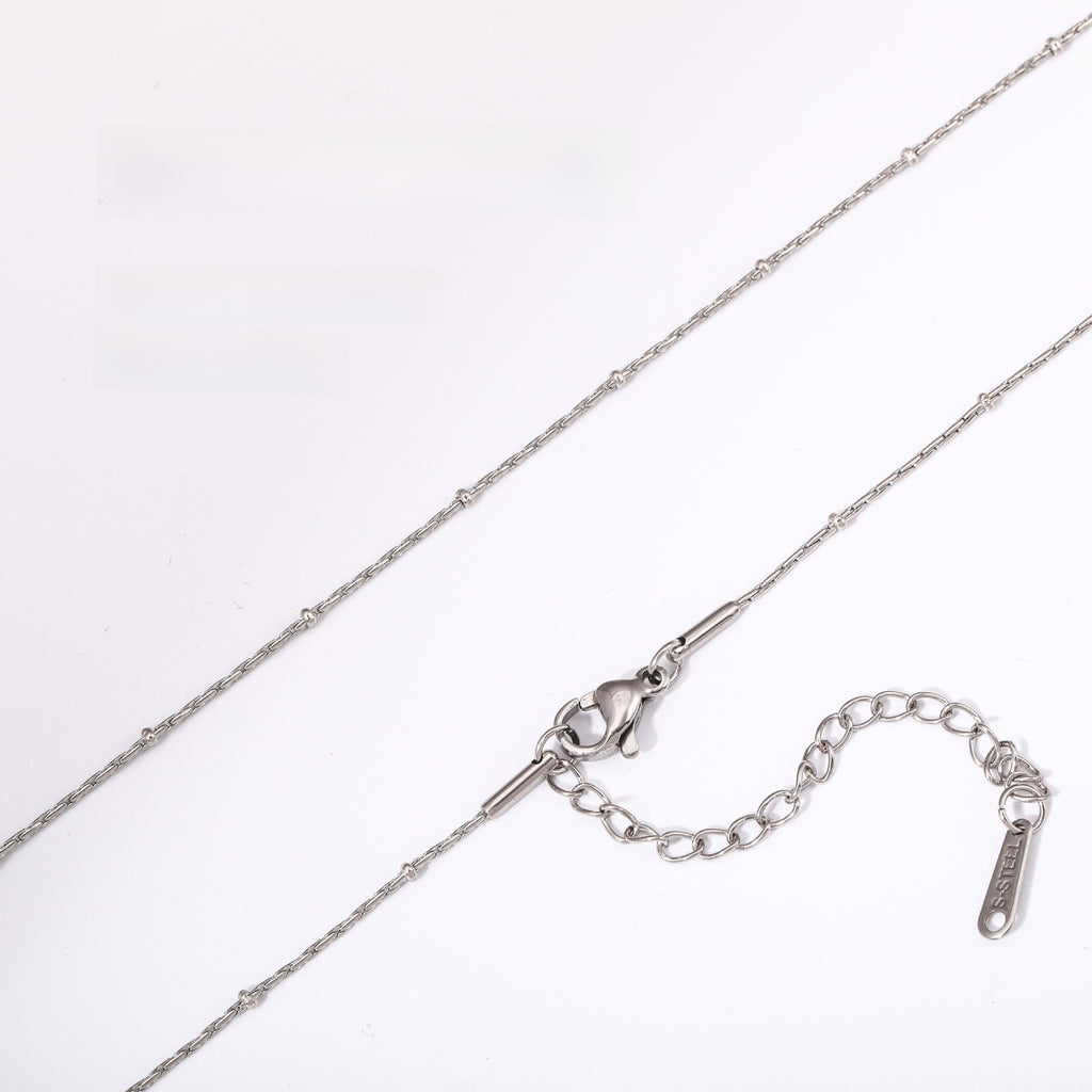 Versatile Braided Chain and Blade Necklace