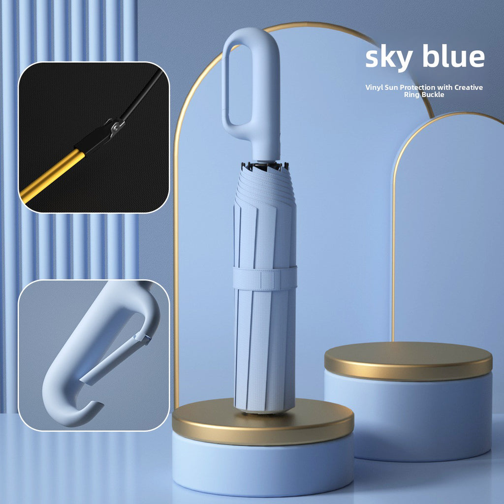 Fully Automatic Umbrella with Ring Handle