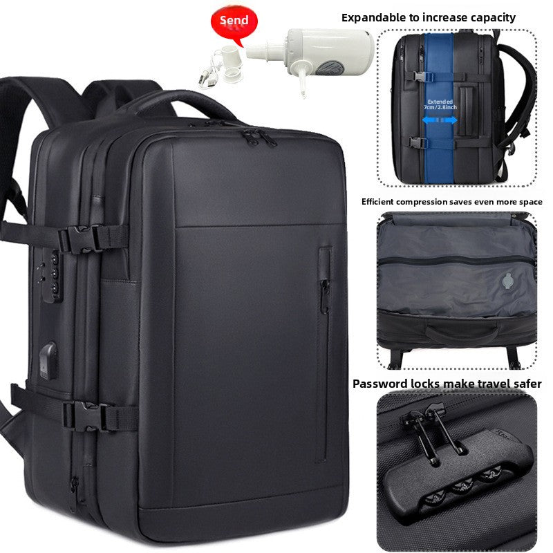 Expandable Travel Backpack with Laptop Compartment