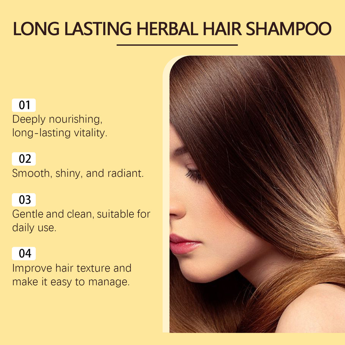 Hair Care Shampoo for Smooth and Shiny Hair