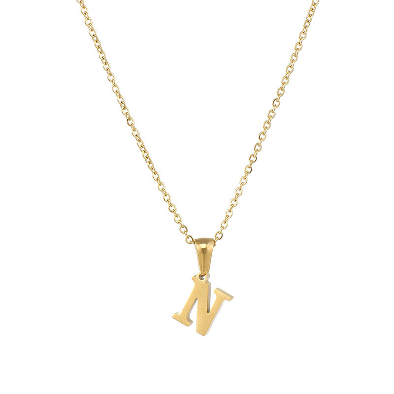 Alphabet Pendant Necklace