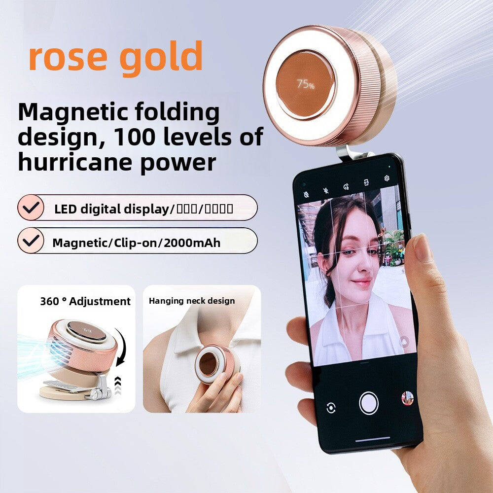 Portable USB Rechargeable Neck Fan