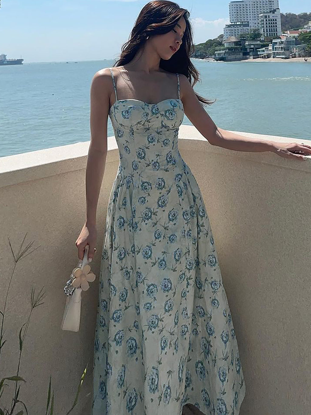 Floral Strapless Summer Dress