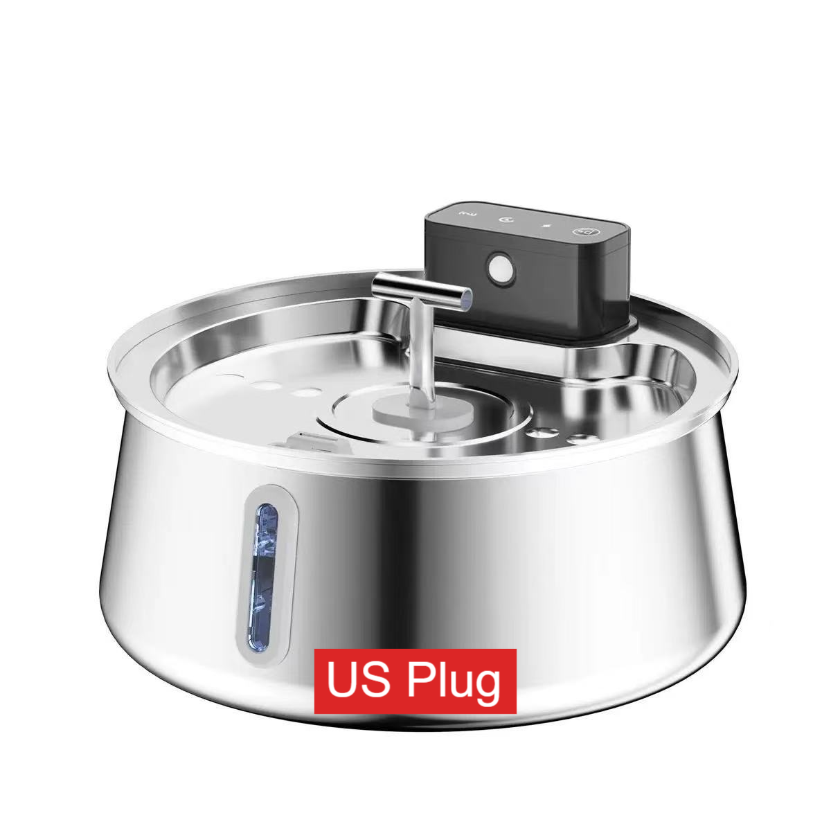 4L Stainless Steel Wireless Infrared Sensor Pet Water Fountain for Cats and Dogs