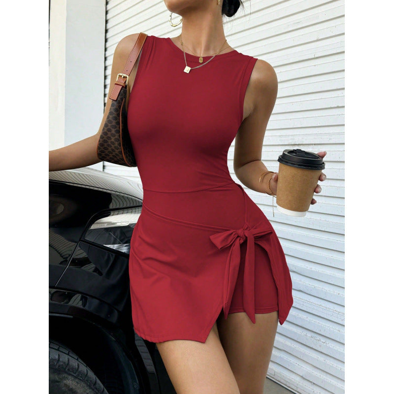 Womens Two Piece Anti Exposure Tennis Dress