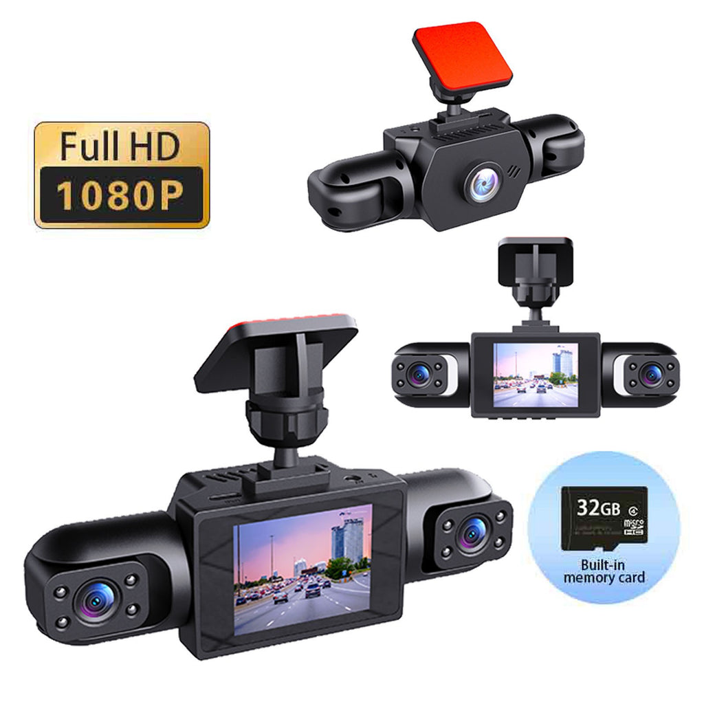 360-degree panoramic four-channel vehicle recorder