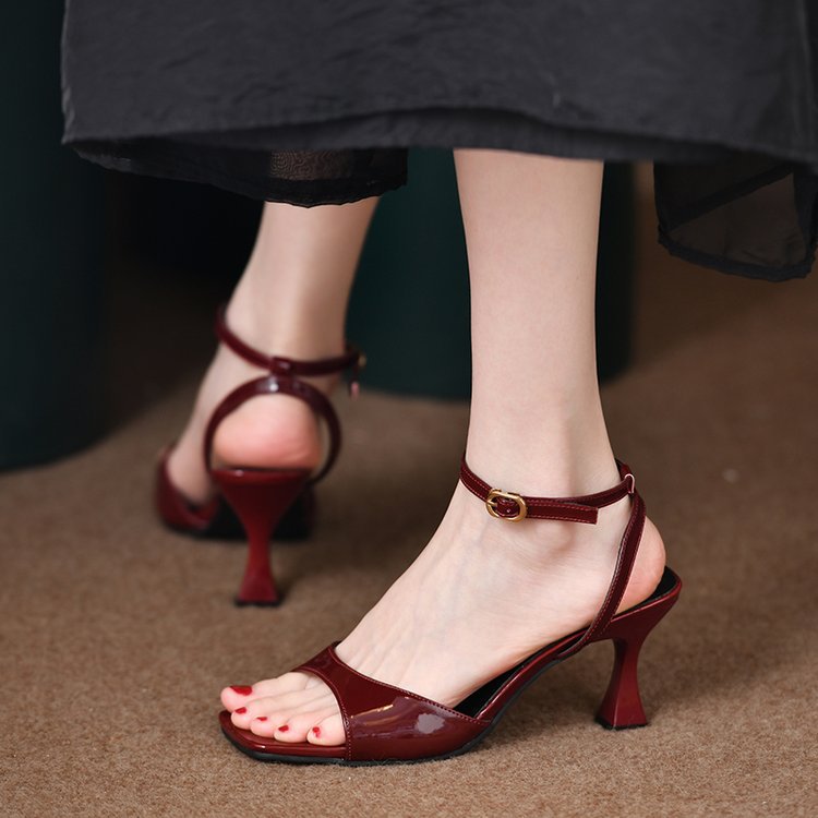 Women's Stiletto Buckle Strap Sandals