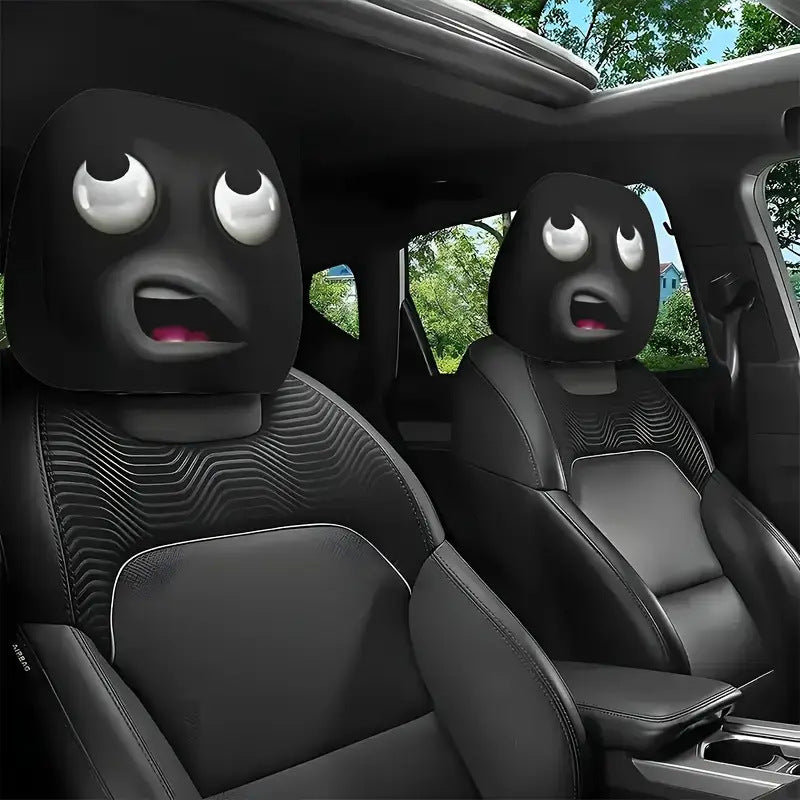 Car Printed Headrest Case Universal Funny Fun Universal Headgear
