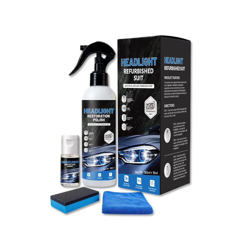 Autogo Headlight Refurbishment Agent for Yellowing Repair and Lens Brightening