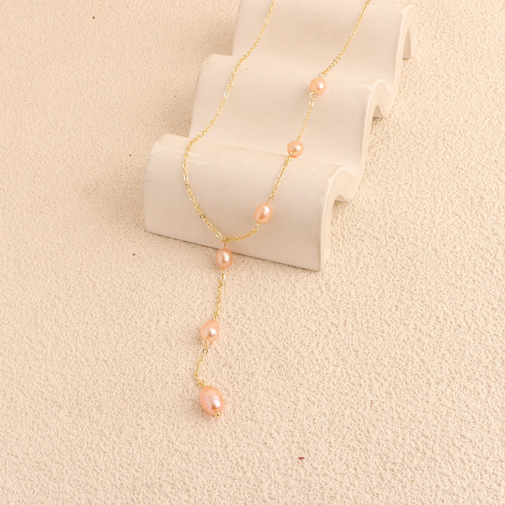 Pearl Geometry Necklace