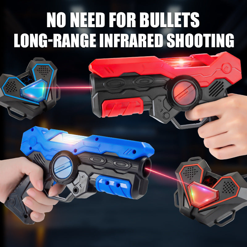Interactive battle toy gun
