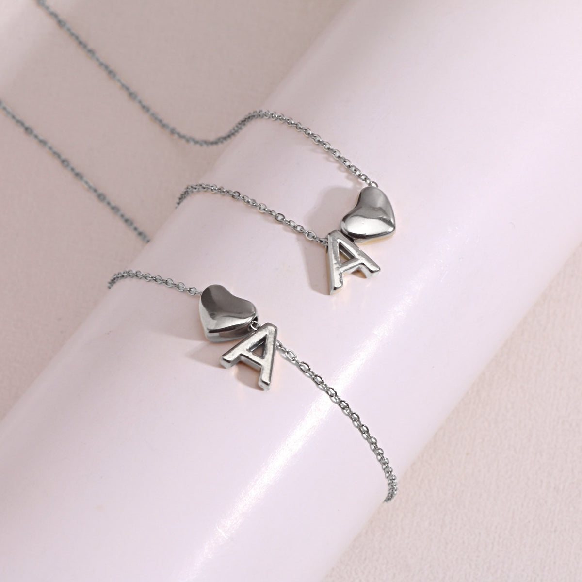 Heart Pendant Titanium Steel Necklace
