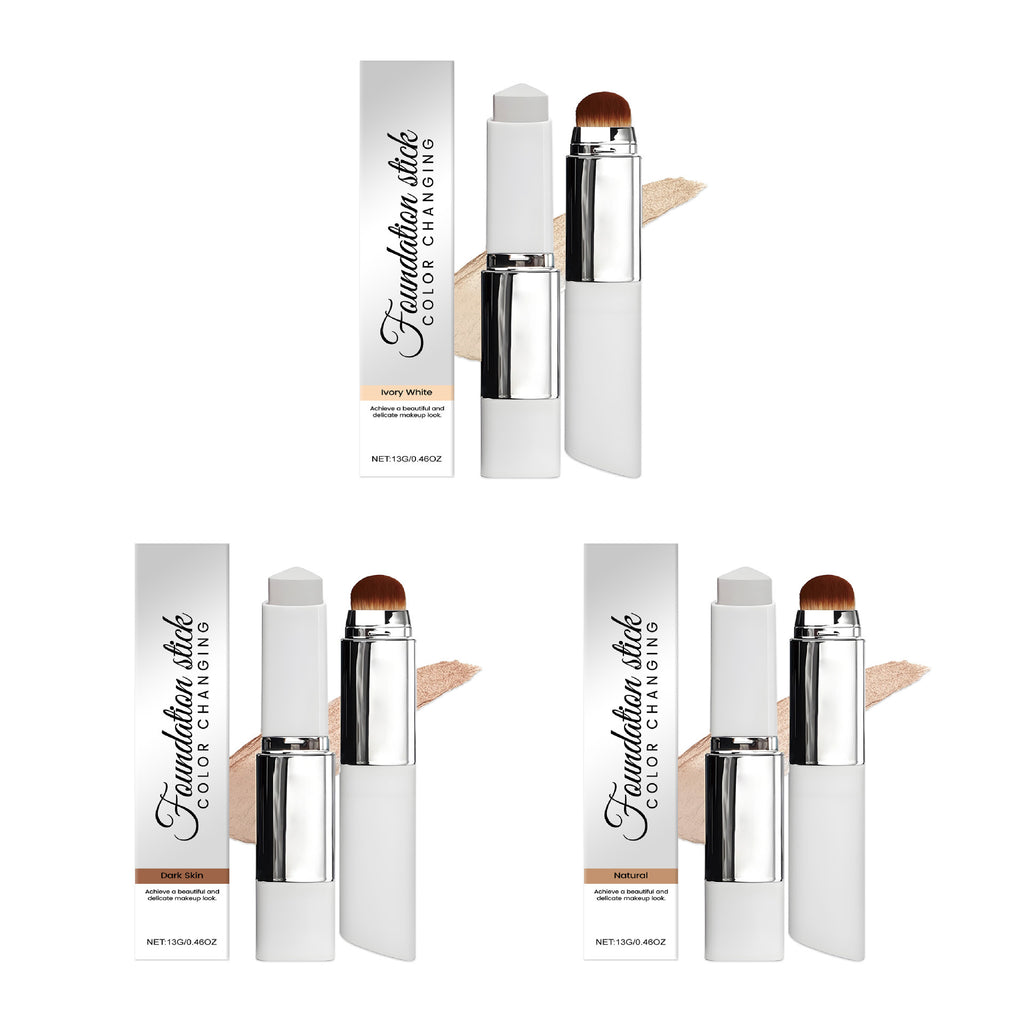 Foundation liquid color-changing stick matte finish