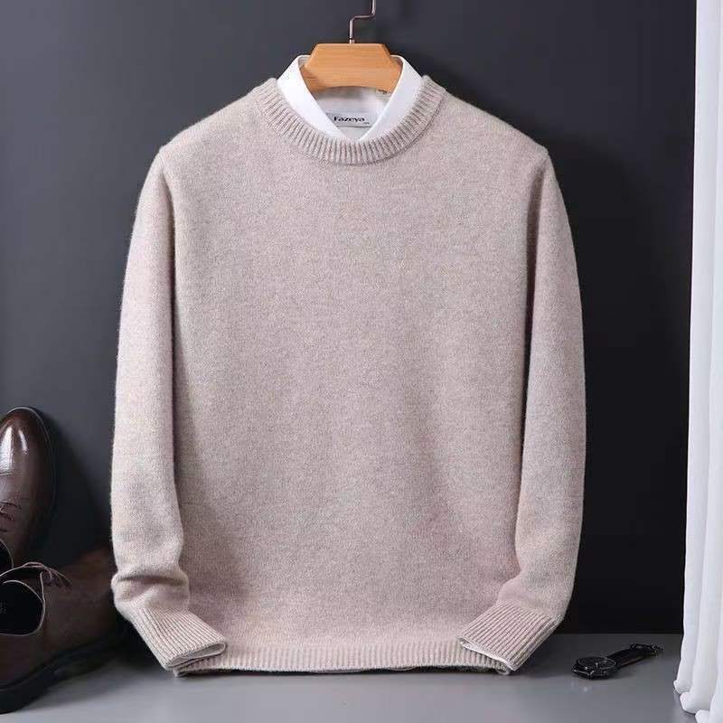 Men Round Neck Knitted Sweater