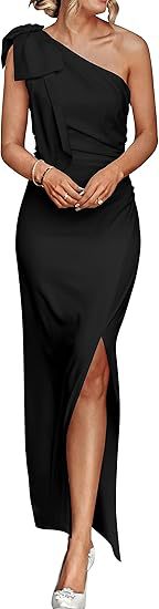 One Shoulder Evening Banquet Dress