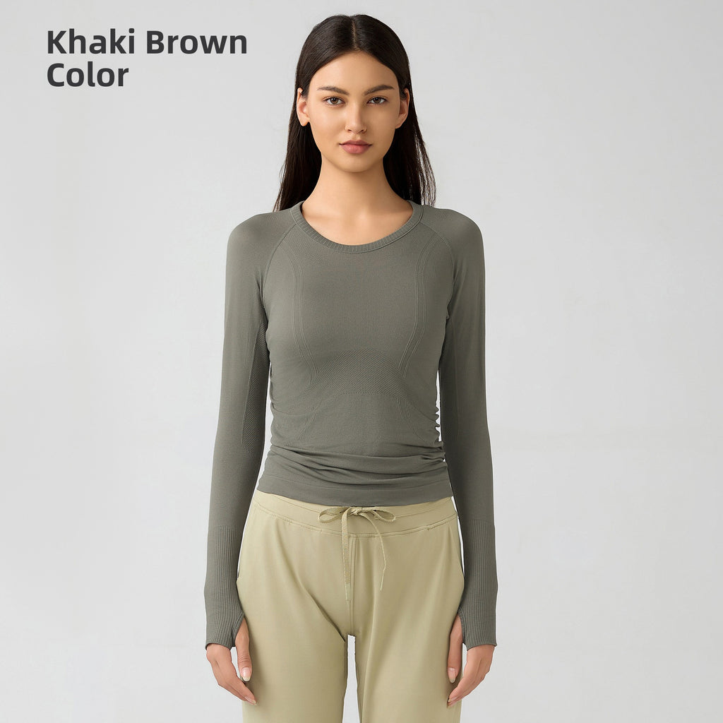 Seamless yoga top