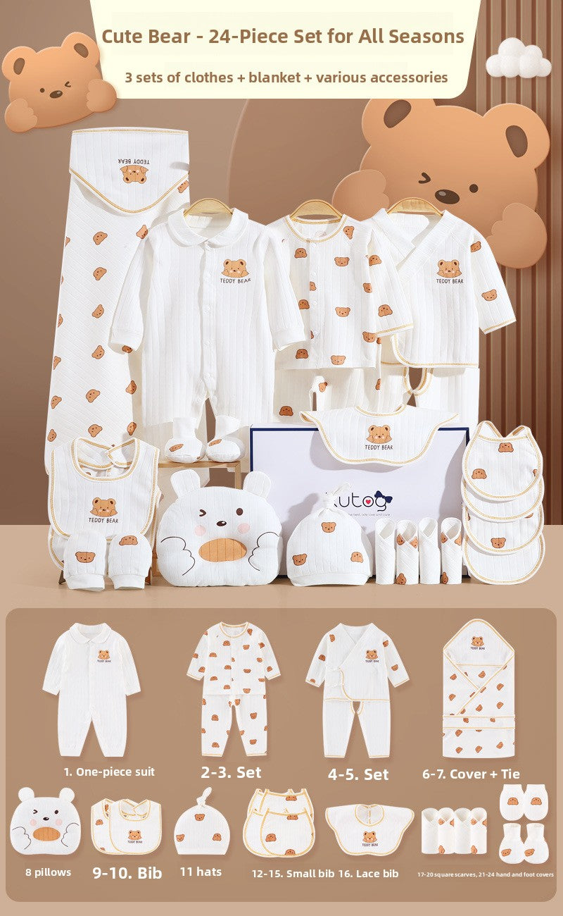Newborn gift set with baby clothes