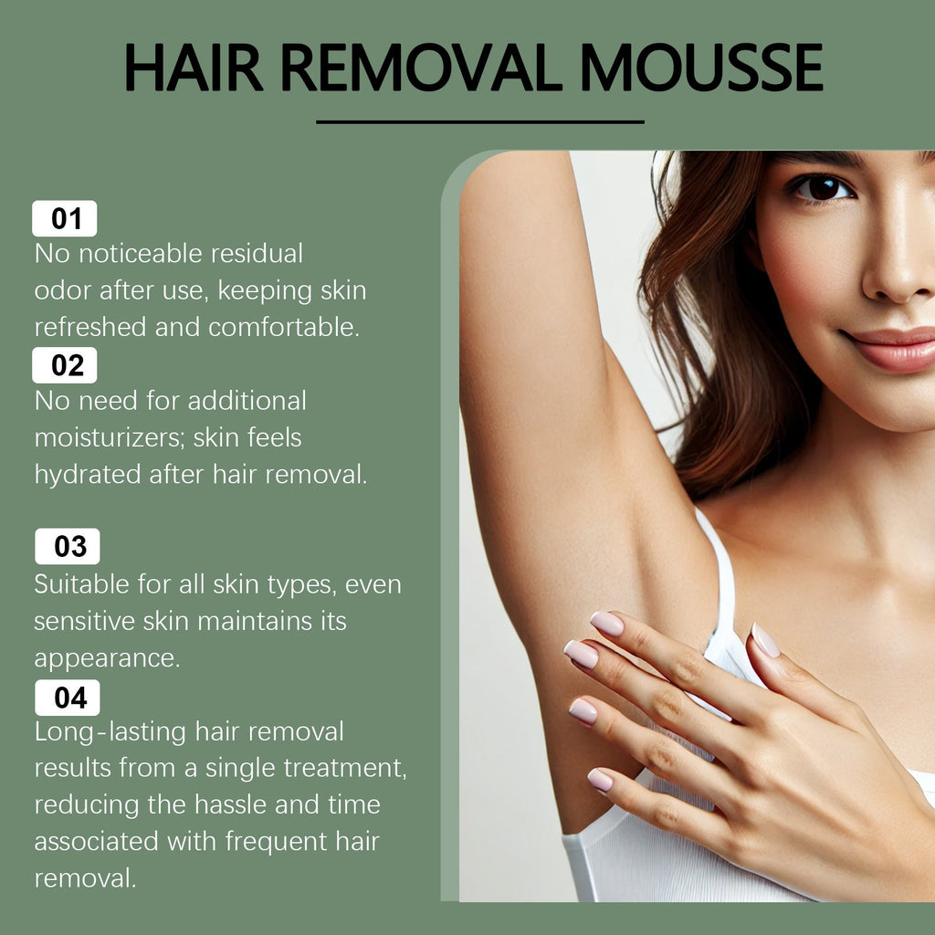 Soothing Gentle Hair Removal and Cleansing Mousse