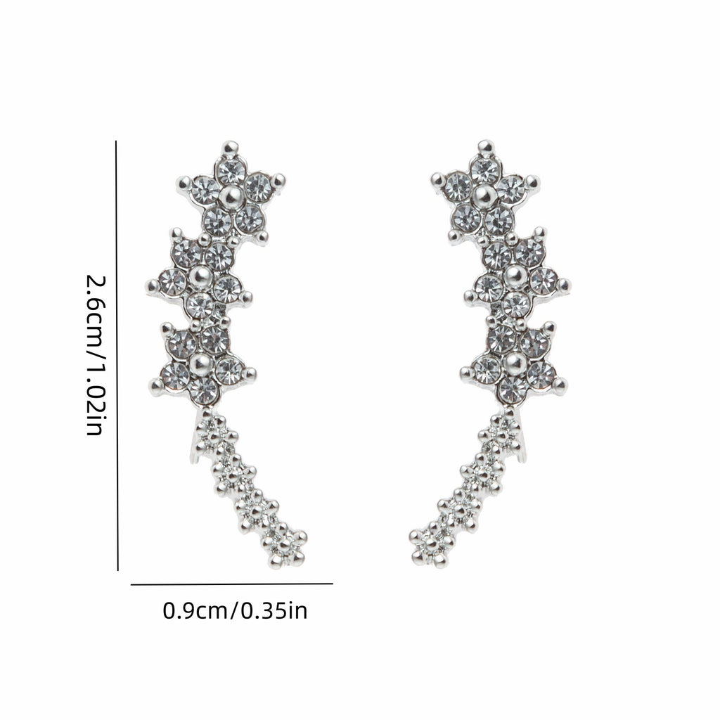 Zircon Studded Starry Sky Earrings
