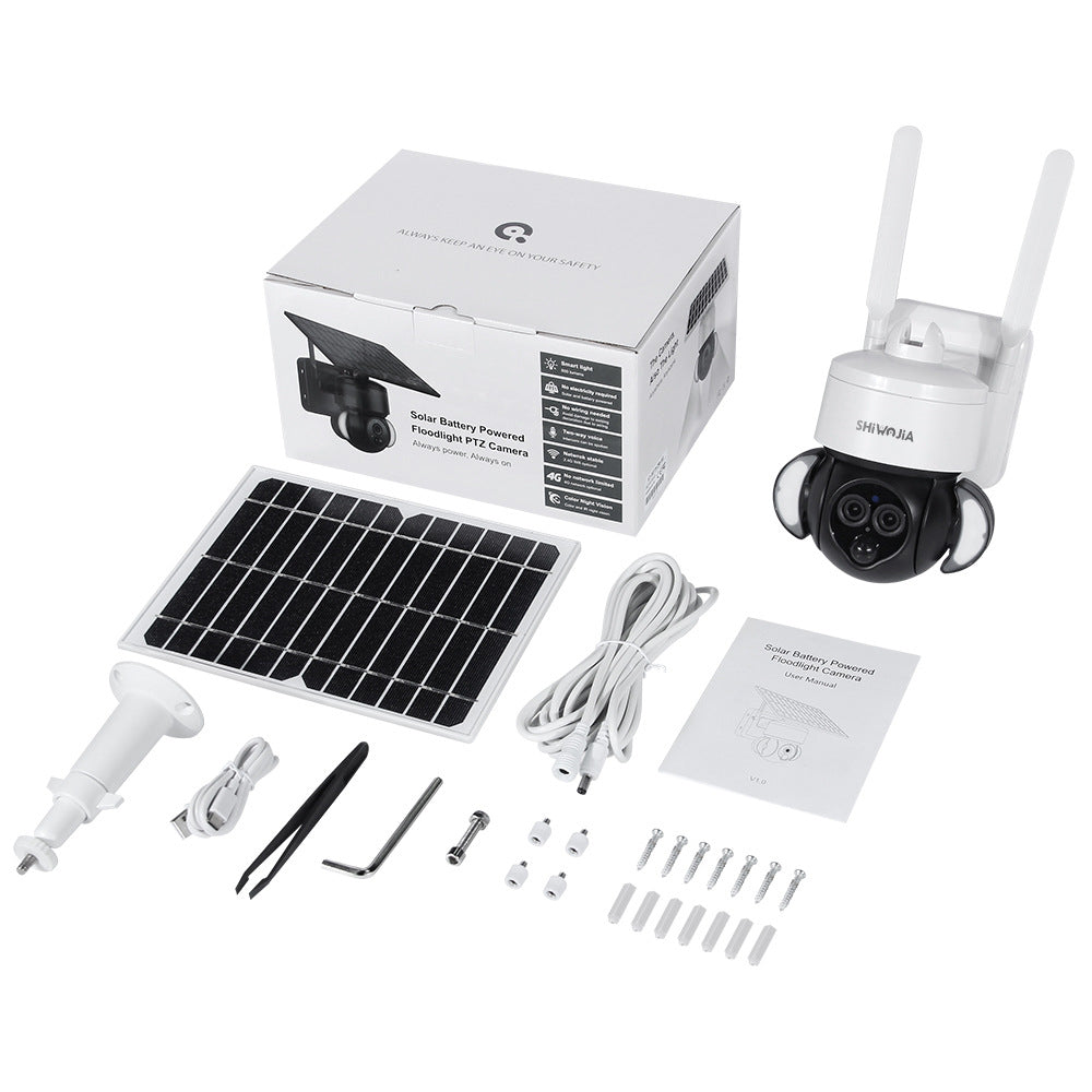 Solar Powered 4G Wireless Binocular Zoom Camera