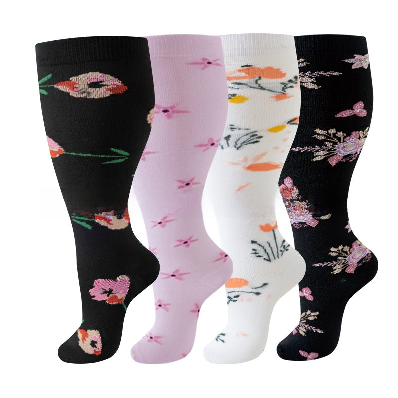 Thickened and oversized compression stockings