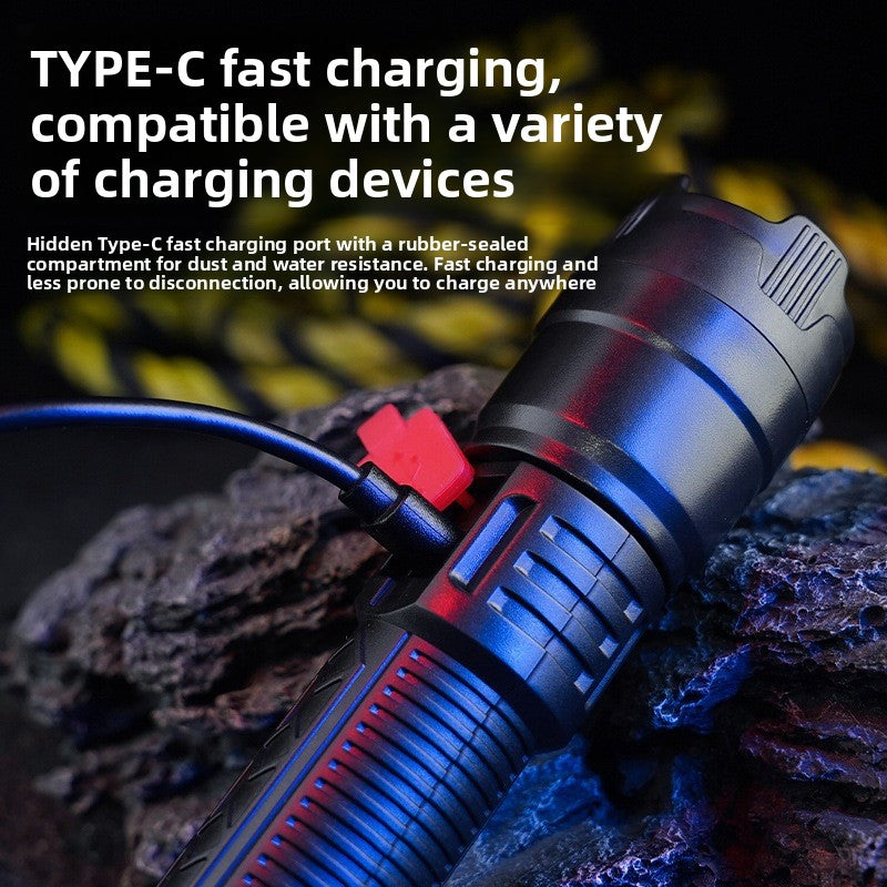 Adjustable Focus Hand Flashlight