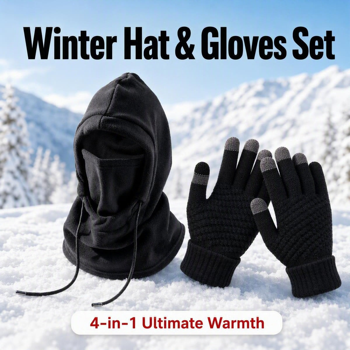 Cycling cap and non-slip touchscreen gloves