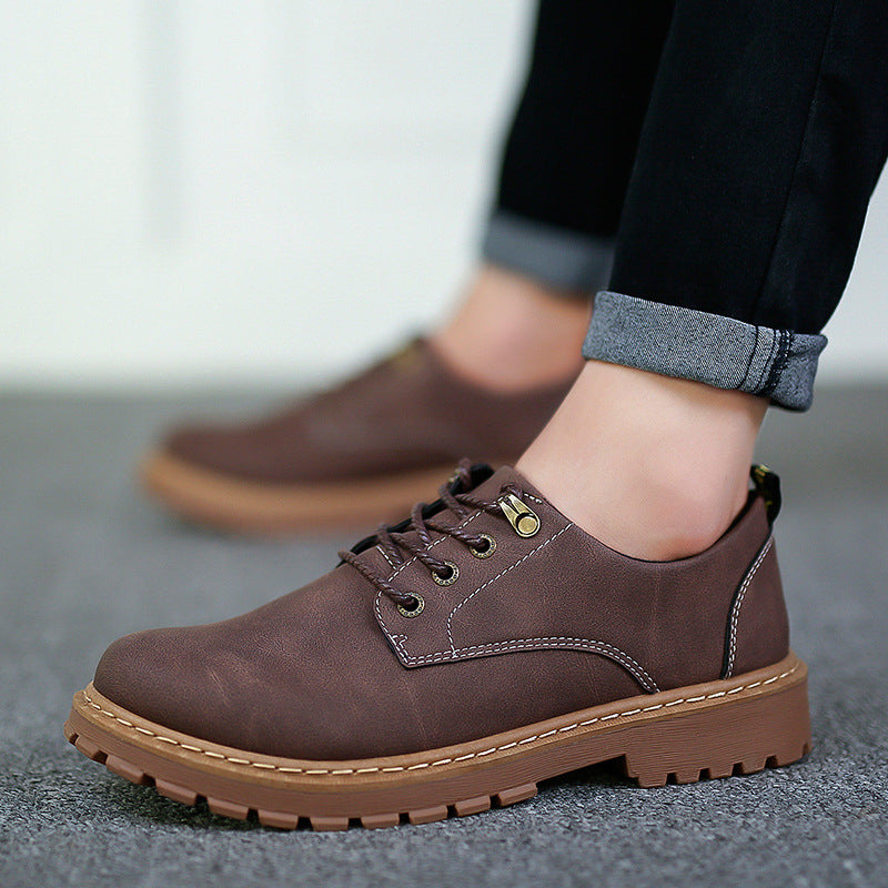 Mens Casual Leather Work Boots