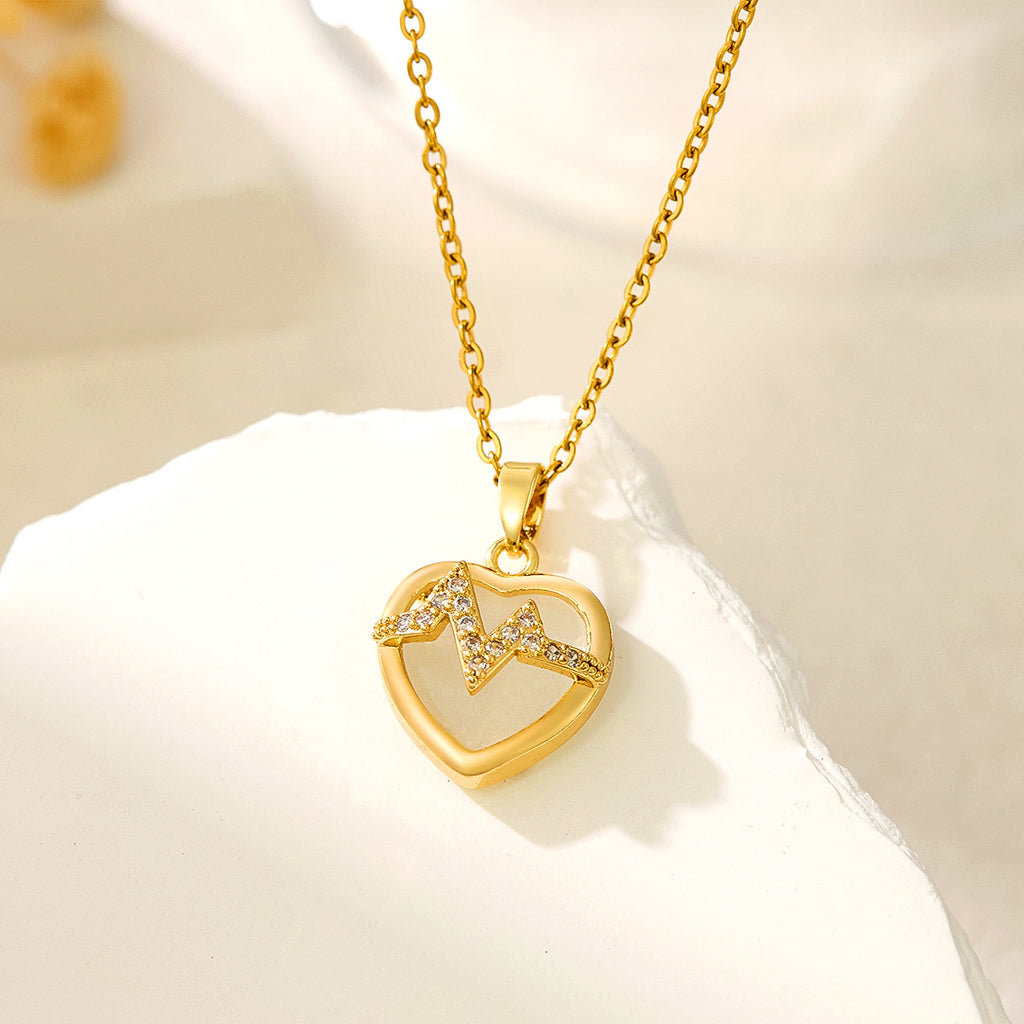 Heart Shape Zircon Necklace
