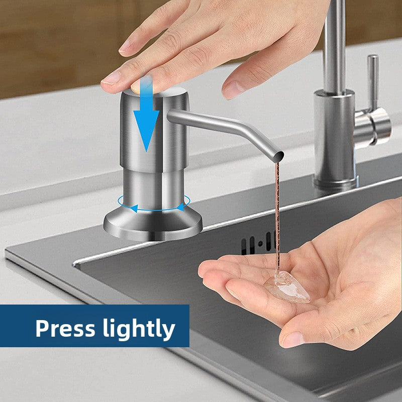 Stainless Steel Wall Mount Hand Press Soap Dispenser
