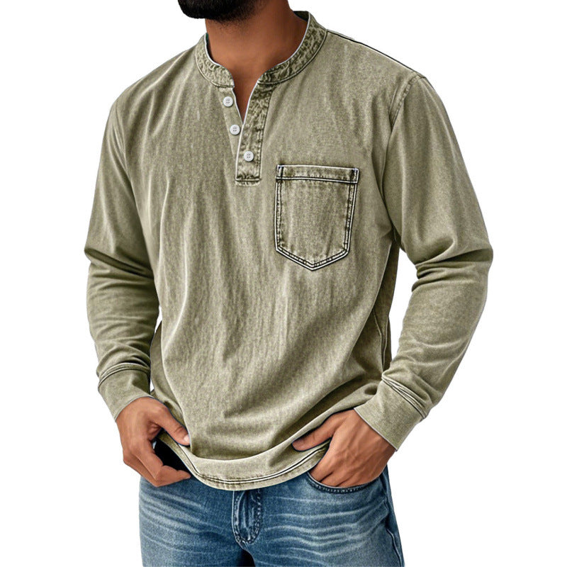 Mens Half Zip Long Sleeve Sweatshirt