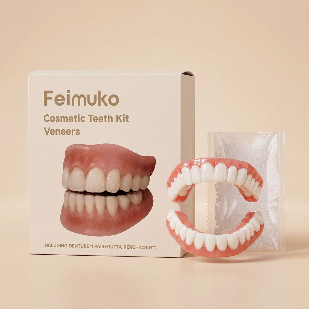 Denture set convenient and easy to clean denture set
